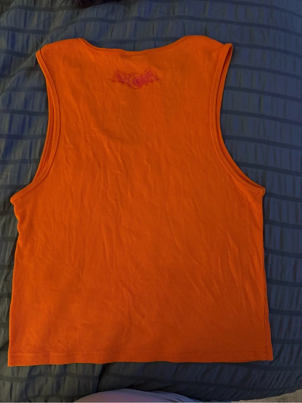 Von Dutch Orange Tank with Red Logo